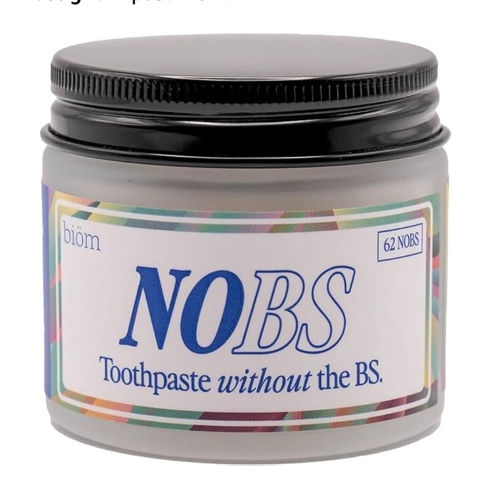 NWT NOBS (No Bad Stuff) Toothpaste Tablets Fluoride Free 62 Tablets